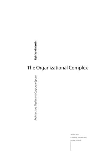 Cover image for The organizational complex