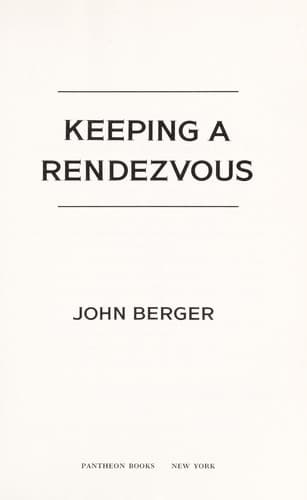 Cover image for Keeping a Rendezvous