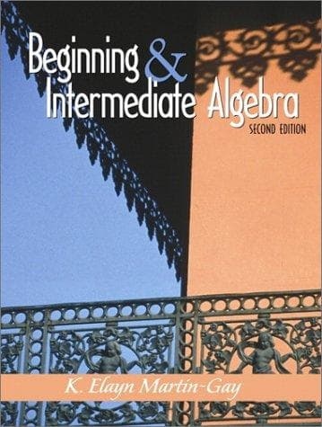 Cover image for Beginning and Intermediate Algebra (2nd Edition)