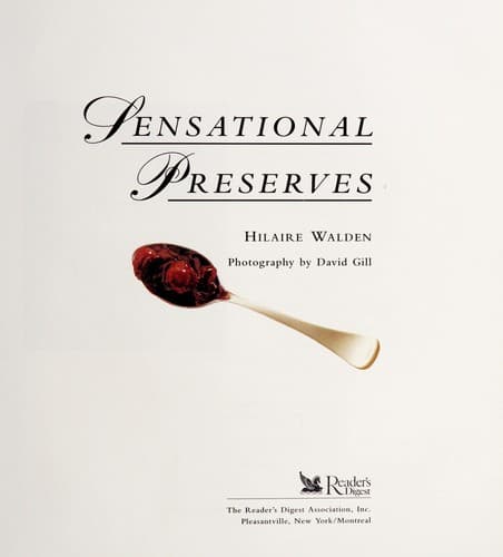 Cover image for Sensational preserves