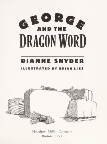 Cover image for George and the dragon word