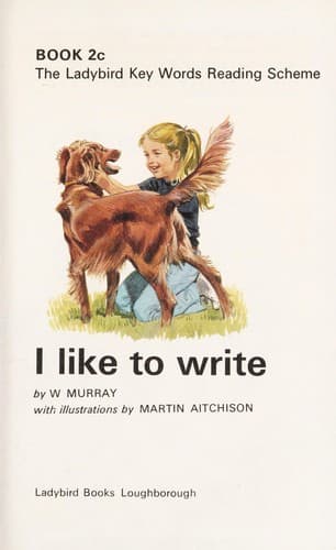 Cover image for I like to write