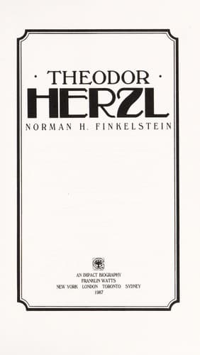 Cover image for Theodor Herzl