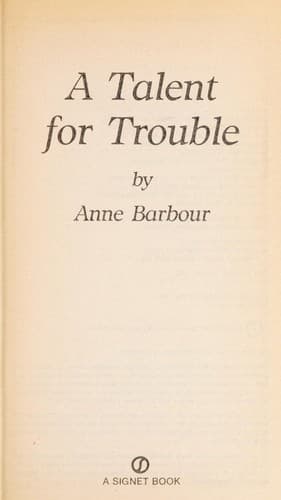 Cover image for A Talent for Trouble