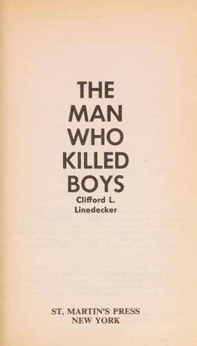 Cover image for The man who killed boys