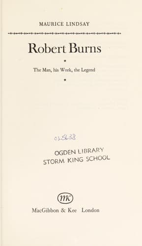 Cover image for Robert Burns