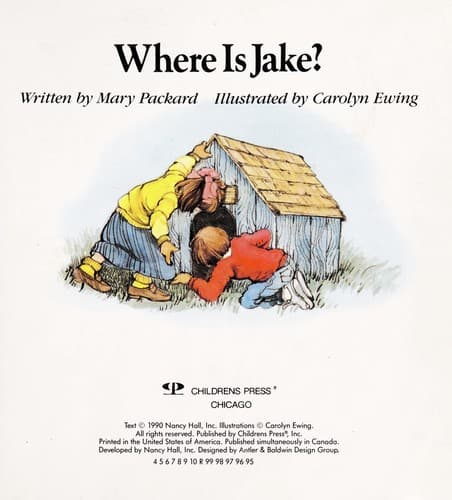 Cover image for Where Is Jake? (My First Reader)