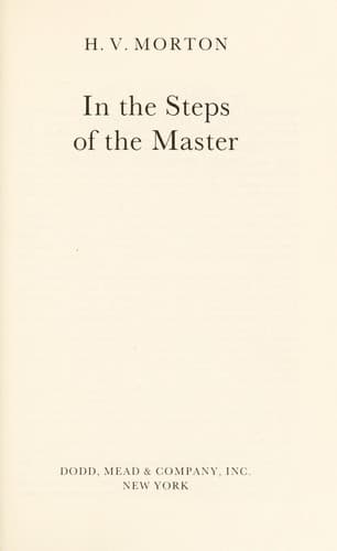 Cover image for In the Steps of the Master