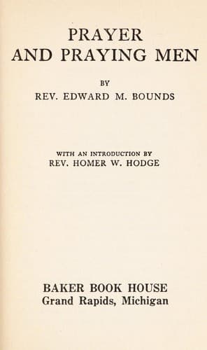 Cover image for Prayer and Praying Men