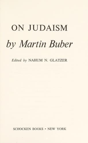Cover image for On Judaism