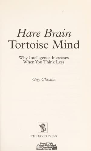 Cover image for Hare brain, tortoise mind