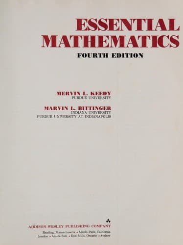 Cover image for Essential mathematics