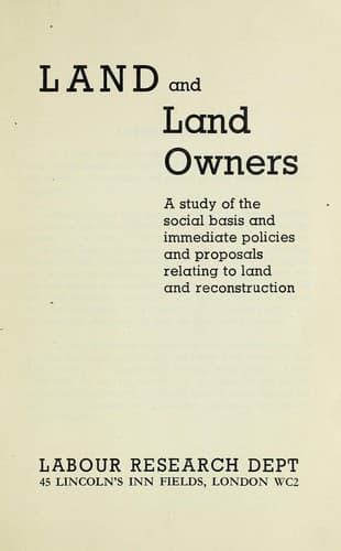 Land and land owners