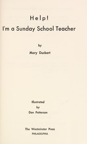 Cover image for Help! I'm a Sunday school teacher.