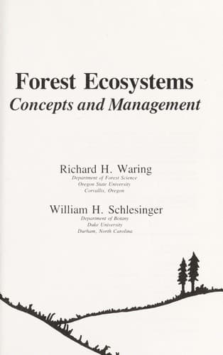 Cover image for Forest ecosystems