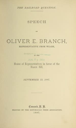 The railroad question