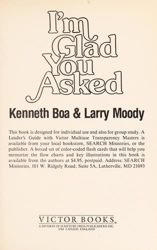 Cover image for I'm glad you asked