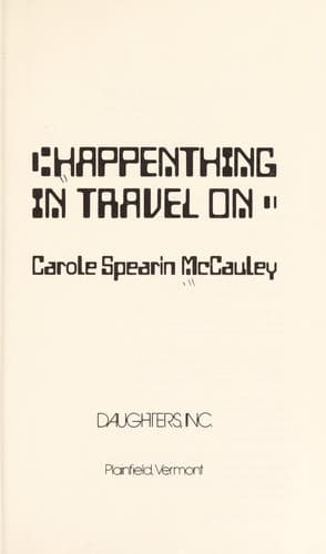 Cover image for Happenthing in travel on