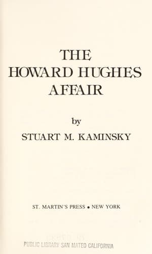 Cover image for The Howard Hughes affair