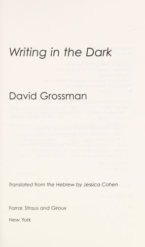 Cover image for Writing in the dark