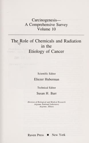 The Role of chemicals and radiation in the etiology of cancer