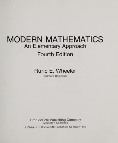 Cover image for Modern mathematics