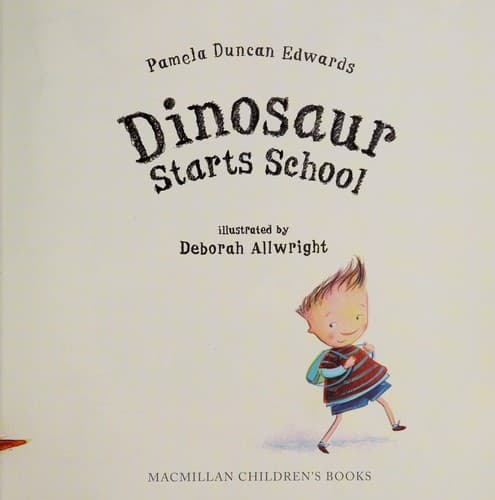 Cover image for Dinosaur starts school