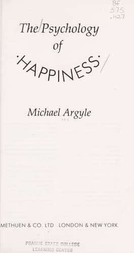 Cover image for The psychology of happiness
