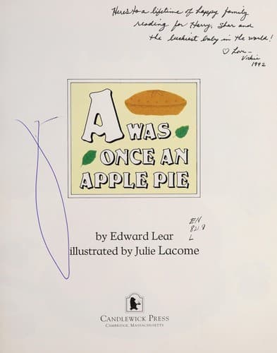 Cover image for A was once an apple pie