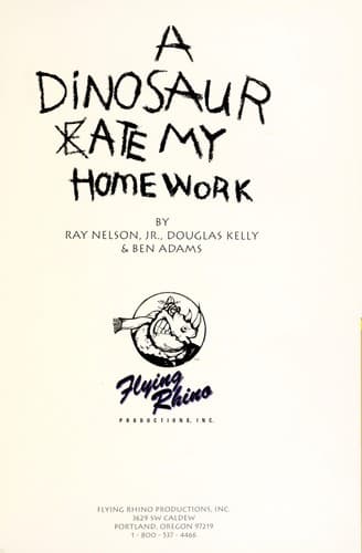Cover image for A dinosaur ate my homework