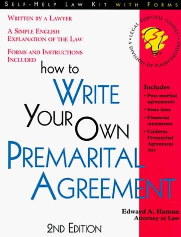 Cover image for How to write your own premarital agreement