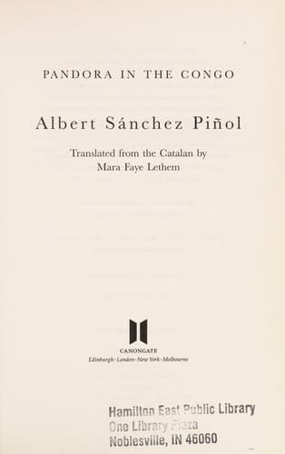 Cover image for Pandora in the Congo