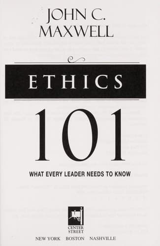 Cover image for Ethics 101