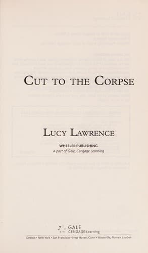 Cover image for Cut to the corpse