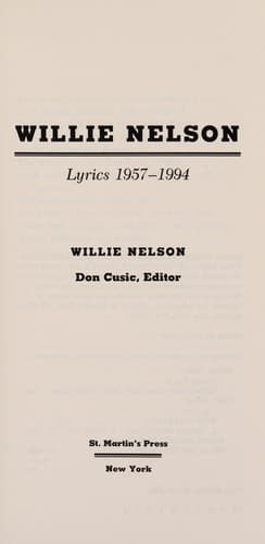 Cover image for Willie Nelson