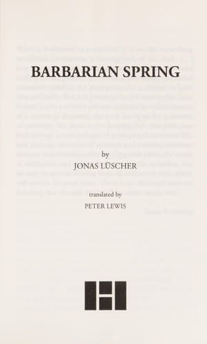 Cover image for Barbarian spring