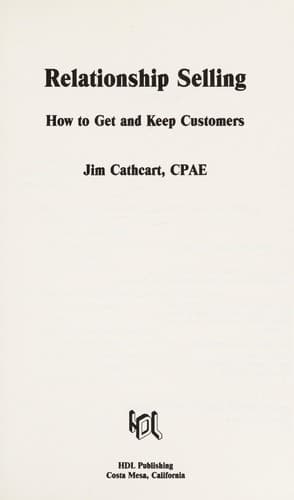 Cover image for Relationship Selling