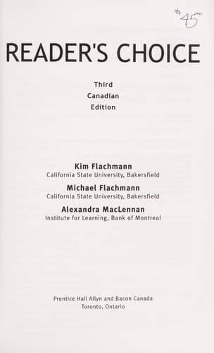 Cover image for Reader's choice