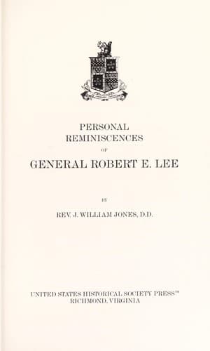 Cover image for Personal reminiscences of General Robert E. Lee