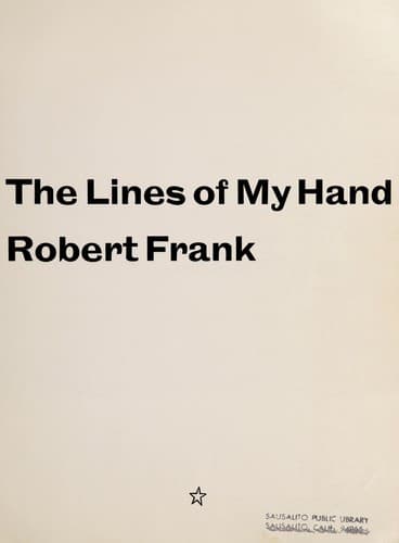 Cover image for The lines of my hand.