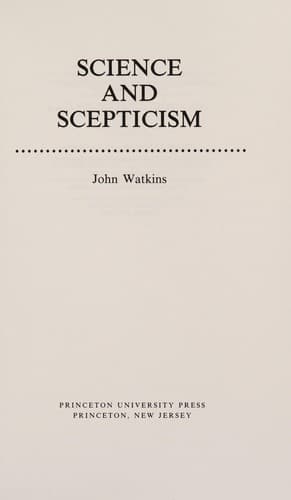 Cover image for Science and scepticism