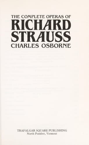 Cover image for The complete operas of Richard Strauss