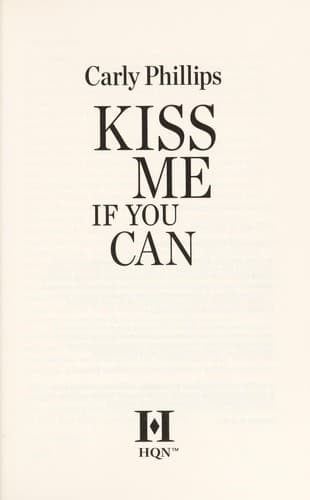 Cover image for Kiss me if you can