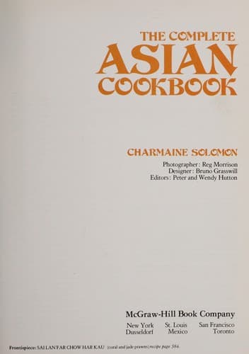 Cover image for The complete Asian cookbook