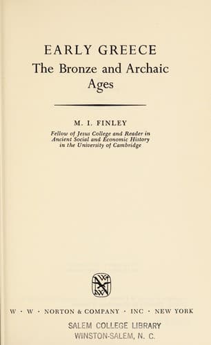 Cover image for Early Greece