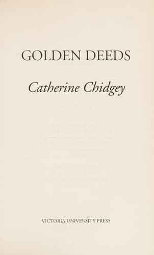 Cover image for Golden deeds