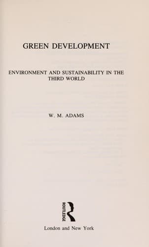 Cover image for Green development