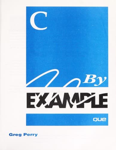 Cover image for C by example
