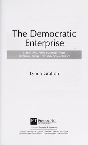 Cover image for The democratic enterprise