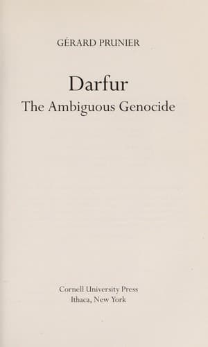 Cover image for Darfur